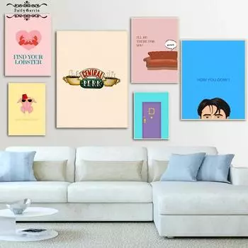 Художественные принты с вдохновляющими цитатами, плакаты на День Благодарения, черный кот, курица, диван, настенная художественная картина для домашнего декора 21*30cm