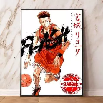 Художественные работы на холсте, картина «Первая замочить Сакуру, цветочная дорожка», детский подарок, картина с мультяшными фигурками 21cm30cm NoFrame