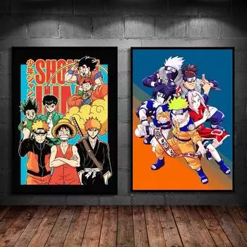 Художественные работы на холсте, живопись Наруто, украшение для комнаты и дома, стены, принты и принты, подвесные рождественские подарки 21cm30cm NoFrame