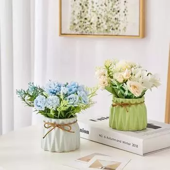 Художественные растения для украшения Аксессуары для украшения дома Декор комнаты Свадебные украшения Искусственные цветы Настольные бонсай Поделки