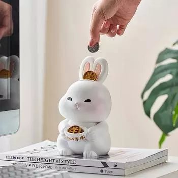 Художественные украшения в виде кроликов. Украшение для дома. Керамический винный шкаф. Офисный рабочий стол. Небольшие украшения. Настольное хранилище. Небольшие украшения.