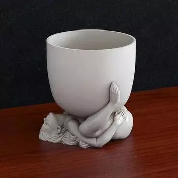 Художественный Человеческое Тело Сочный Маленький Цветочный Горшок