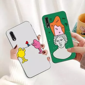 Художественный креативный ударопрочный чехол для телефона для Huawei G7 G8 P7 P8 P9 P10 P20 P30 Lite Mini Pro P Smart Plus Cove Fundas P20Lite