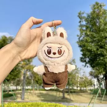 Художник Лабубу Универсальная подвеска Девичье сердце Универсальный брелок Ювелирное изделие Подвеска для сумки Студенческий подарок Strap pants - beige