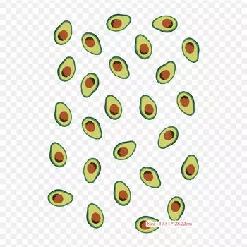 Huevos Rancheros авокадо, термопереносная печать, виниловые нашивки, наклейки для одежды, аппликации «сделай сам», моющиеся нашивки