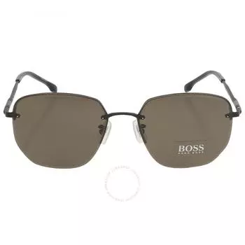 Hugo Boss Grey Square Men s Sunglasses BOSS 1344 F SK 0003 IR 60