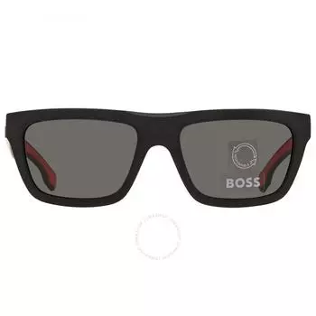 Hugo Boss Поляризованные серые мужские солнцезащитные очки Browline BOSS 1450 S 0003 M9 57