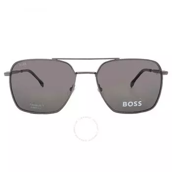 Hugo Boss Поляризованные серые мужские солнцезащитные очки Navigator BOSS 1414 S 0R80 M9 57