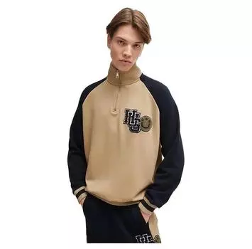 HUGO Nakimero 10249110 BLUE half zip свитшот M