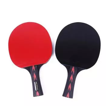 HUIESON 6 Star 2Pcs Carbon Table Tennis Set Super Power Ping Pong Raet Bat For Adult Club Training New Upgraded