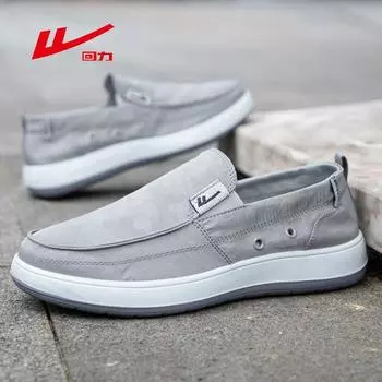 Huili 2024 summer new cloth shoes men s light and breathable versatile trendy shoes dad shoes soft sole one pedal casual shoes 38 чёрный