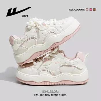 Huili Little White Shoes Женская обувь Низкая повседневная обувь на платформе Ретро универсальная обувь для сноуборда 35 розовый
