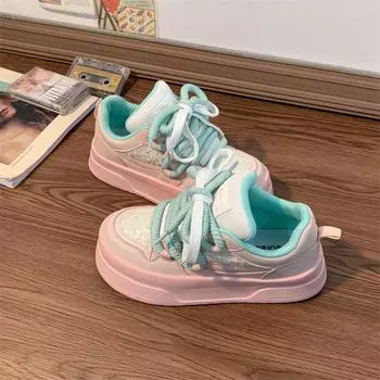 Huili Little White Shoes Женская повседневная универсальная обувь на платформе Спортивная обувь для сноуборда 35 синий