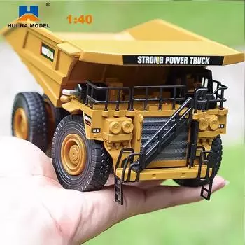 Huina 1/40 масштабная металлическая модель самосвала 1912 года, литая модель автомобиля, грузовик, город, литая инженерная машина, коллекция игрушек для мальчиков и детей
