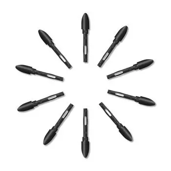 Huion PN05, 10 шт., сменные наконечники для ручек для графических планшетов, высококачественные износостойкие наконечники для ручек PN04 чёрный