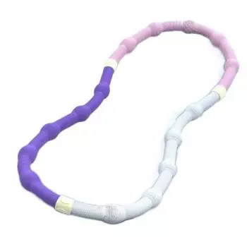 Хулахуп для похудения без вреда, бесшумный утяжеленный, для упражнений, щадящий талию, для фитнеса 1KG разноцветный