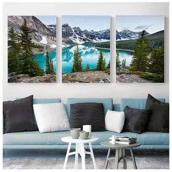 Хулин Шишань Холст Плакат Пейзажная Живопись Плакат Искусство 21cm30cm NoFrame