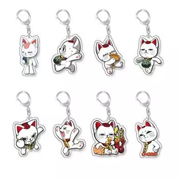 [huludobi] Dandadan key ring turbo hag cat set of 8 pendant ornaments bag key mini pendant cosplay accessories anime goods present
