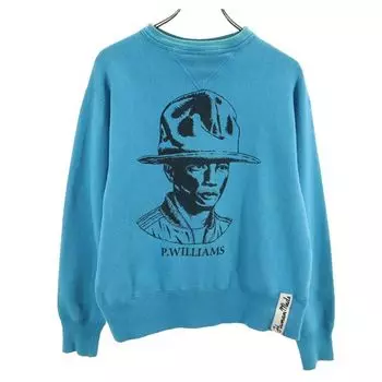 HUMAN MADE made in Japan Long sleeve sweat trainer S Blue Men s Used