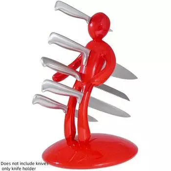 Human-Shaped Knife Holder, Stainless Steel Sheath Novel and Innovative Design, Does Not Include Knives for Storage