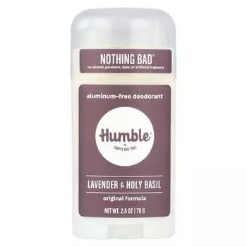 Humble Brands, Дезодорант без алюминия, лаванда и священный базилик, 2,5 унции (70 г)