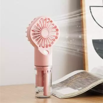 Humidification Fan Hydrating Spray Humidification Small Fan Strong Power Icy And Refreshing Spray Fan Water Supplement Water белый
