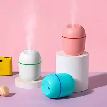 Humidifier Essential Oil Diffuser Desktop Office Freshener Air Quiet Portable USB Aroma Oil Machine with Night for Bedroom Car белый