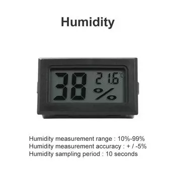 Humidity Meter Sensor Detector Hygrometer Electronic Thermometer Temperature Sensor Humidity Meter чёрный