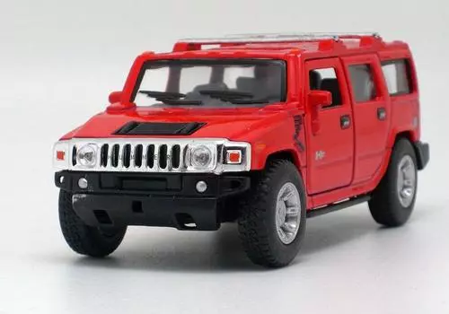 Hummer H2 SUV 2008 Pullback Car [Kinsmart] 1/40 (красный)