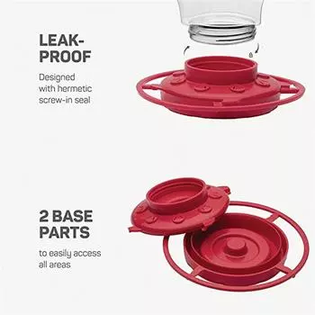 Hummingbird Gifts Humming Bird Feeder With Ant Moat Ant Moat And Bee Guard Humming Bird Feeder For Small Birds Birds Food красный