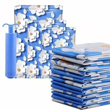 HUMTSO Futon Compression Clothing Compression Value Set of 8 Pieces L 3 M 3 Dustproof and Moisture Mildew and Dust Mite Futon Compression Can Store
