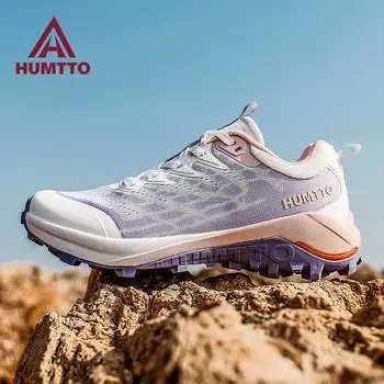 HUMTTO Амортизирующие кроссовки Летние нескользящие беговые кроссовки для женщин Роскошные дизайнерские повседневные дышащие женские теннисные кроссовки 39 фиолетовый/белый