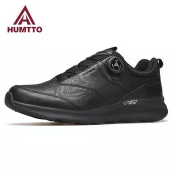 HUMTTO Breathable Running Shoes Men Fashion Men s Sports Shoes Cushioning Man Sneakers Lightweight Non-Slip Black Casual Trainers