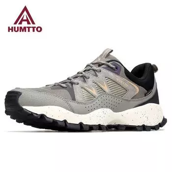 HUMTTO Breathable Trail Men s Shoes Non-Slip Sports Running Shoes Leather Casual Sneakers for Men Fashion Cushioning Man Tennis Trainers