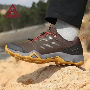 HUMTTO дышащие мужские кроссовки зимние повседневные кроссовки для мужчин модные спортивные роскошные дизайнерские черные походные мужские кроссовки 39 коричневый