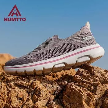 HUMTTO летние лоферы, дышащие амортизирующие кроссовки для женщин, легкие беговые повседневные прогулочные женские кроссовки 36 фиолетовый