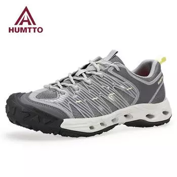 HUMTTO Летняя походная обувь для мужчин Дышащие мужские кроссовки Роскошные дизайнерские противоскользящие спортивные кроссовки для водного треккинга на открытом воздухе Мужские кроссовки 42 синий