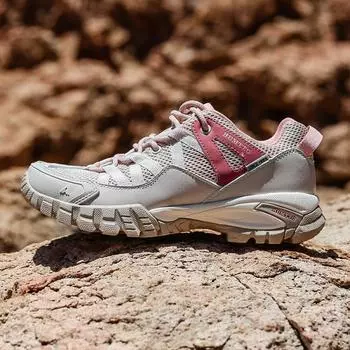 HUMTTO/летняя женская походная обувь, нескользящая роскошная дизайнерская уличная обувь на плоской подошве, женская спортивная обувь, дышащие резиновые женские кроссовки 36 розовый/песочный