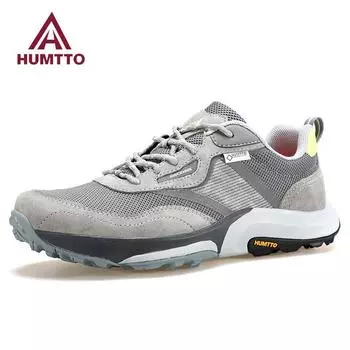 HUMTTO Мужская повседневная обувь, летние дышащие кроссовки для бега для мужчин, роскошные дизайнерские мужские кроссовки, черные кожаные низкие кроссовки 45 синий/белый