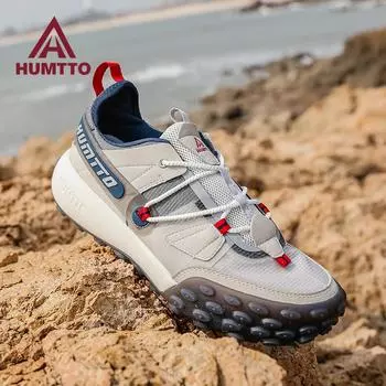 HUMTTO Мужские кроссовки Некожаная повседневная мужская обувь Противоскользящая черная роскошная дизайнерская обувь для мужчин Дышащие летние кроссовки для бега
