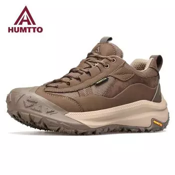 HUMTTO Нескользящая походная обувь для мужчин Дышащая уличная зимняя мужская спортивная обувь Модные рабочие повседневные кроссовки Роскошные дизайнерские кроссовки Treeking 39 серый