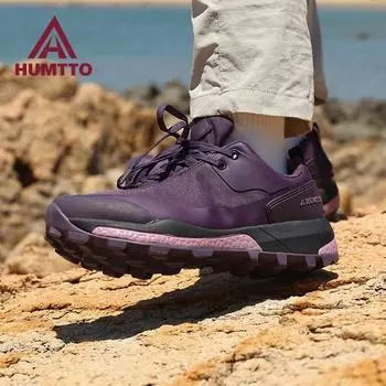 HUMTTO Обувь для женщин Дышащие спортивные кроссовки для бега Роскошные дизайнерские повседневные кроссовки Водостойкие женские кроссовки 37 чёрный