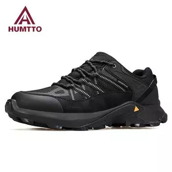 HUMTTO Outdoor Walking Мужская спортивная обувь Нескользящая походная обувь Мужская дышащая треккинговая обувь для зимних кроссовок для бега по пересечённой местности 39 темно-серого