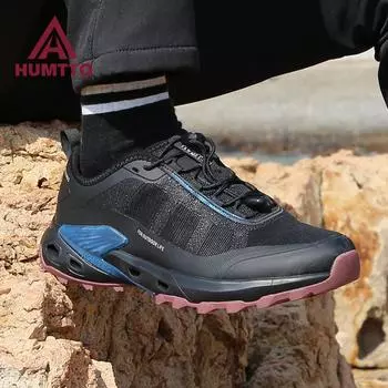 HUMTTO Походная обувь Летняя дышащая треккинговая обувь для мужчин Модная уличная мужская спортивная обувь на плоской подошве Роскошные дизайнерские мужские кроссовки для скалолазания 40