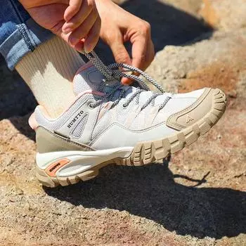 HUMTTO походная обувь женская дышащая износостойкая уличная женская спортивная обувь на шнуровке треккинговые женские кроссовки 36