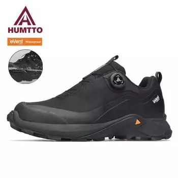HUMTTO Водонепроницаемая мужская обувь Дышащие мужские кроссовки Роскошные дизайнерские кроссовки для бега для мужчин Модные черные уличные повседневные кроссовки 40 чёрный
