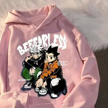 Hunter X Hunter Аниме Толстовка Мужская и женская Harajuku Пуловер Комикс Повседневная Толстовка S