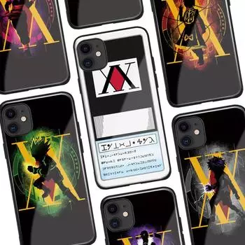 Hunter x Hunter HXH аниме лицензия Мягкий силиконовый стеклянный чехол для телефона для iPhone SE 6 6s 7 8 Plus X XR XS 11 Pro 12 13 Mini Max iPhone 7 8 SE(2)&Tempered Glass case