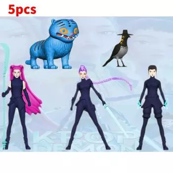 Hunters Kpop Demon Pvc Action Figures Model Toy Desktop Decoration Anime Gift Style A