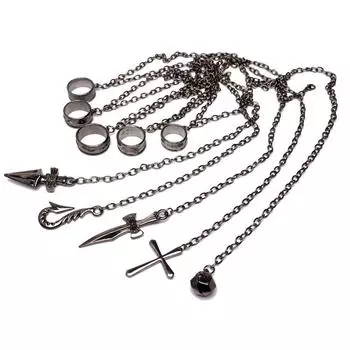 HUNTERxHUNTER Курапика Ограничительная Цепь Аксессуар Костюм Пять Пальцев